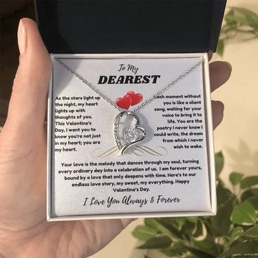 To My Dearest - Forever Love Necklace - Valentine's Day Gift Set - SLDDL0067 - Sunshine Letters Co